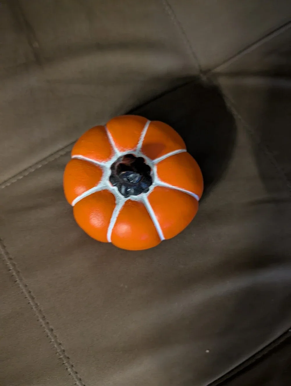 Decorative Orange Pumpkin Accent - Unbranded Fall Ornament